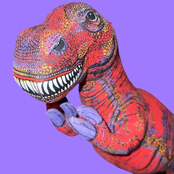 Vintage 1992 Applause Dinosaur Giants Tyrannosaurus T Rex 14" Stands Alone - Picture 4 of 6